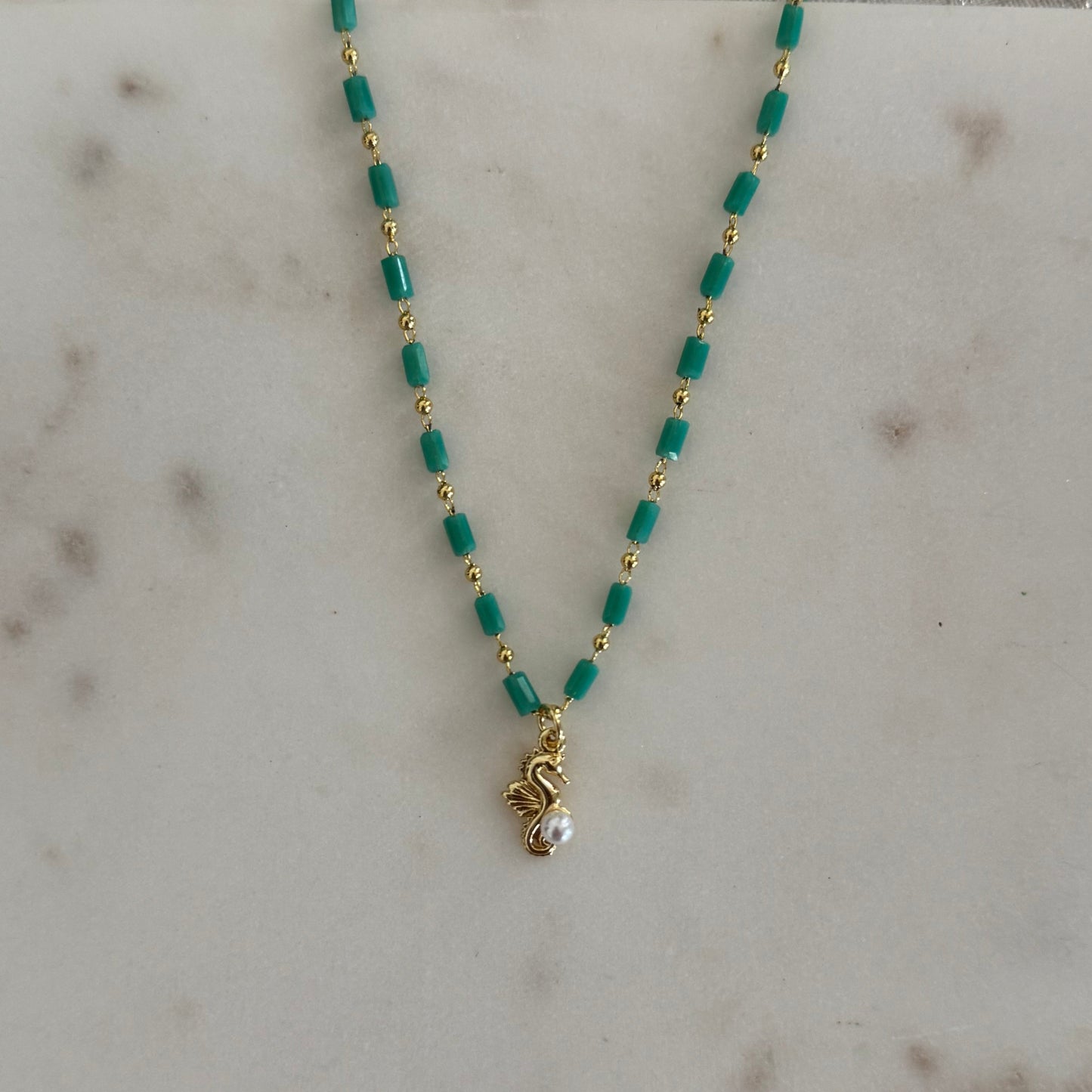 Seahorse turquoise necklaces