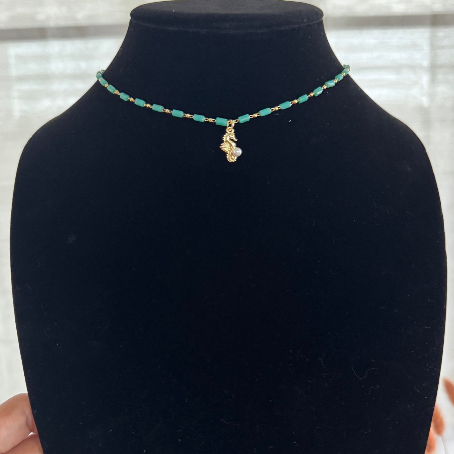 Seahorse turquoise necklaces