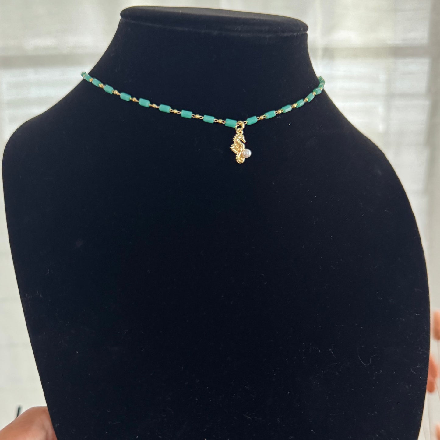 Seahorse turquoise necklaces