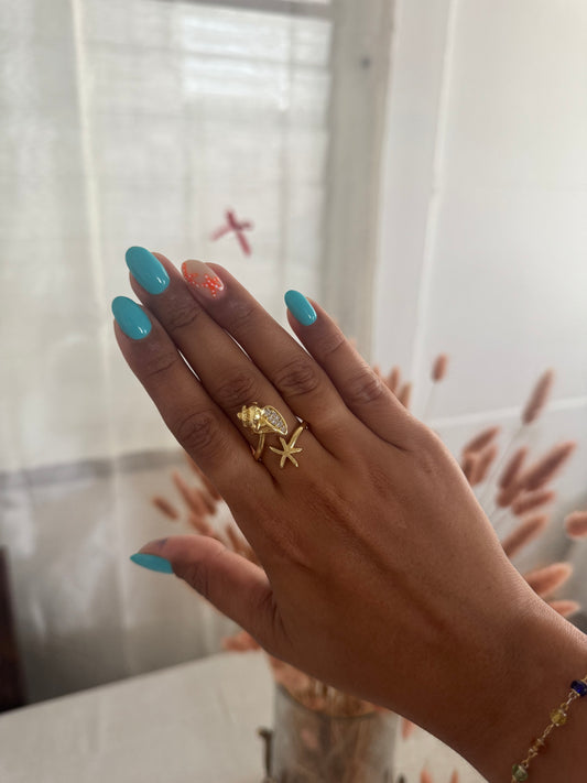 Coral starfish ring