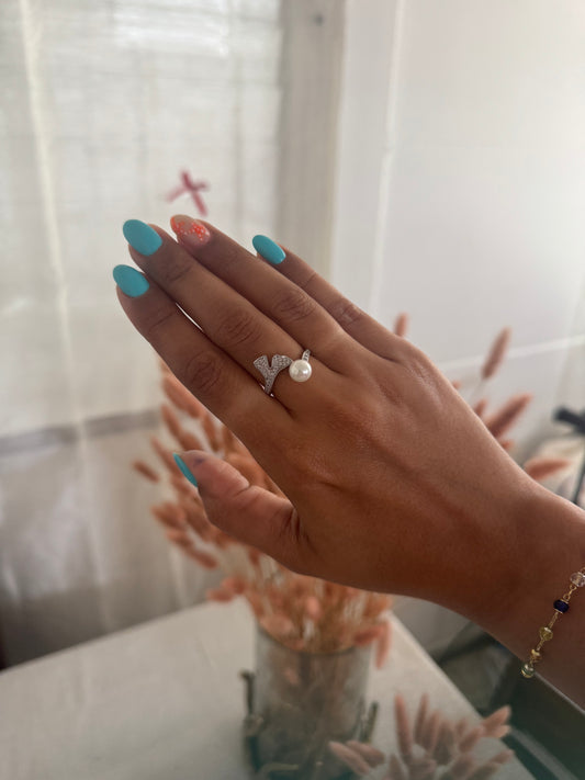 Mermaid tale silver ring