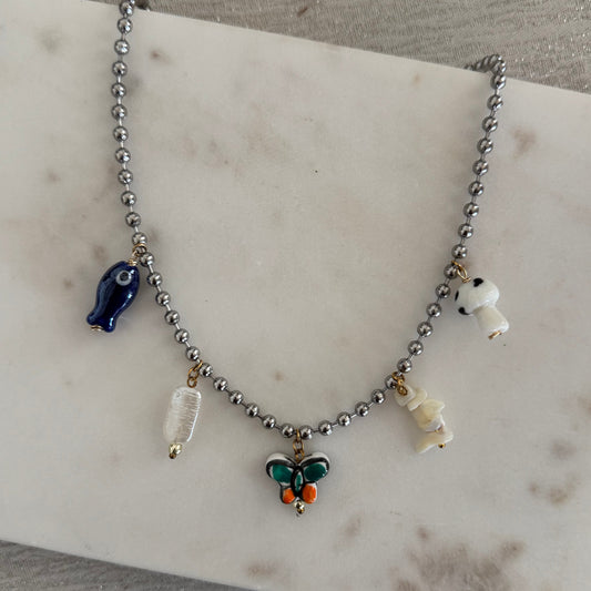 Summering charm necklaces