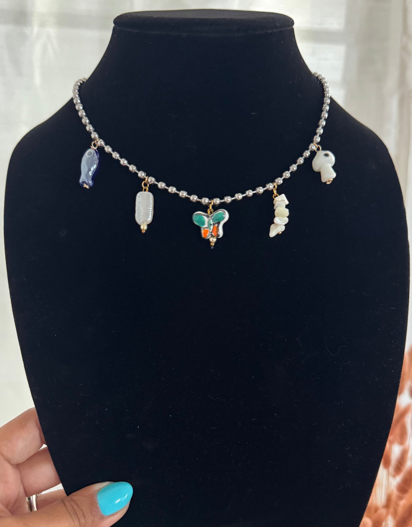 Summering charm necklaces