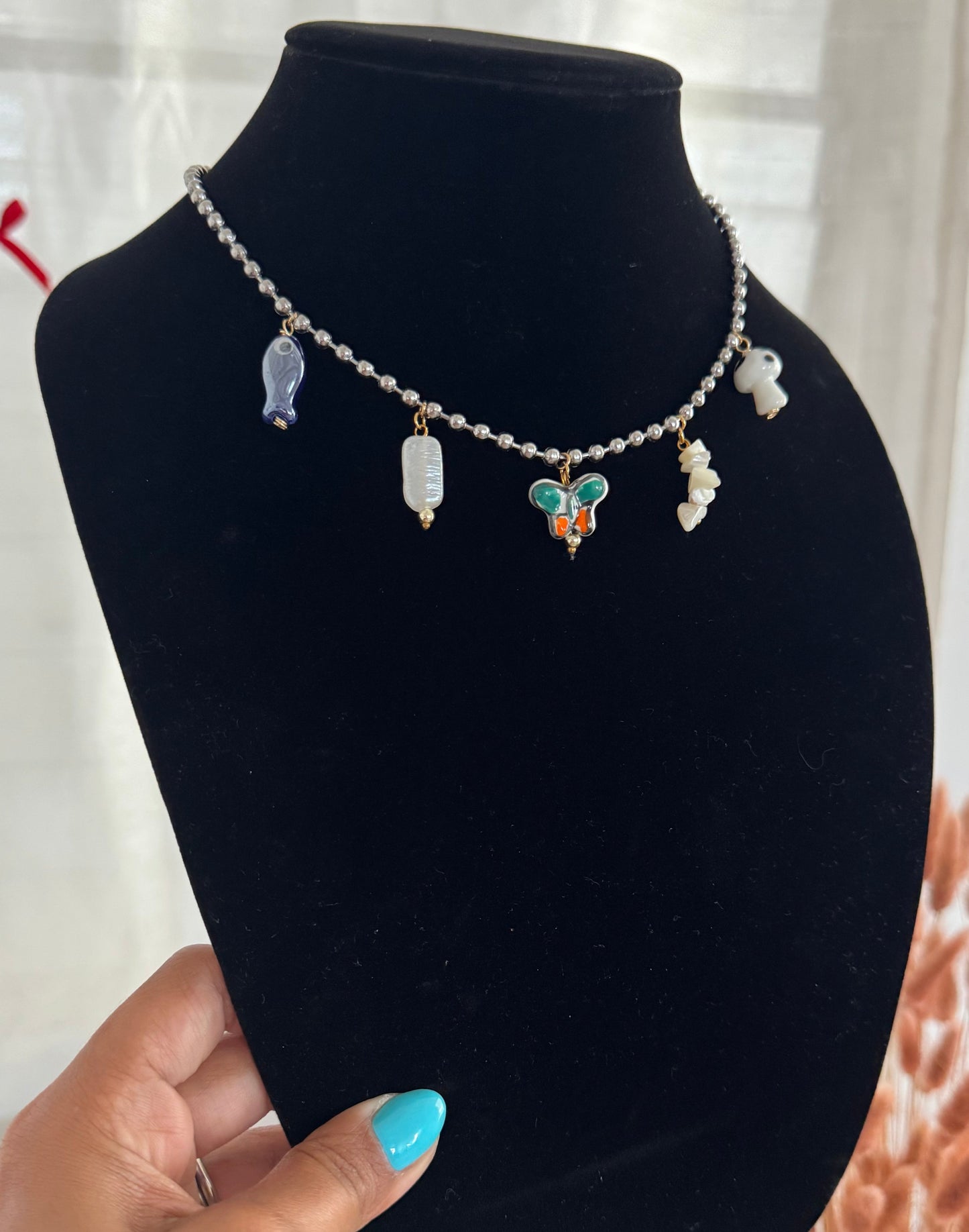 Summering charm necklaces